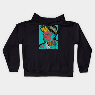 Colorful African boy portrait Kids Hoodie